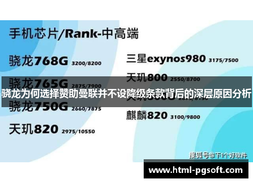 骁龙为何选择赞助曼联并不设降级条款背后的深层原因分析