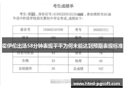 霍伊伦出场58分钟表现平平为何未能达到预期表现标准 霍伊伦出场58分钟表现平平为何未能达到预期表现标准