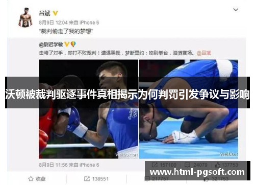 沃顿被裁判驱逐事件真相揭示为何判罚引发争议与影响